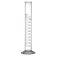 Glass Measuring Cylinder Round Base Premium - 0005mL