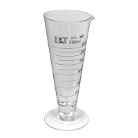 Glass Measuring Cylinder Cone Shape Economy - 0100mL