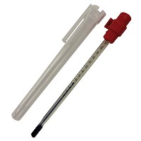 Glass Thermometer Pocket Test Plastic Case 155mm -010 to +100°C (1.0°C)