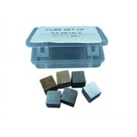 Cubes - Metal - 10mm - Set of 6