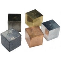 Cubes - Metals - 25mm - Set of 5